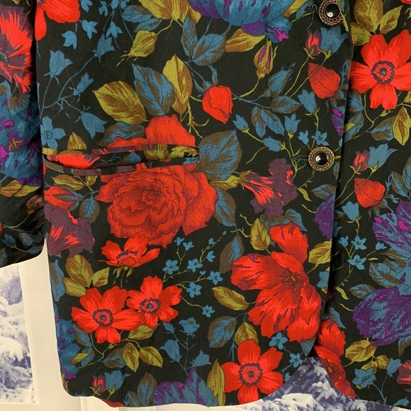 Vintage Worthington Floral Blazer - Picture 12 of 14